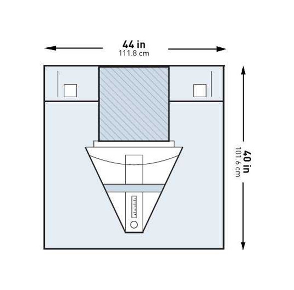 Obstetrics / Gynecology Drape McKesson Under Buttocks Drape 44 W X 40 L Inch Sterile 183-I80-14106-S Case/25 DVO93165353 MCK BRAND 1101266_CS
