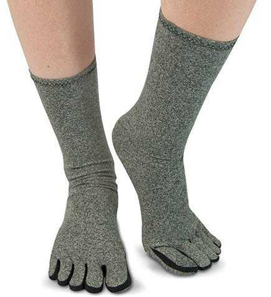 Arthritis Socks IMAK Calf High Medium Gray Closed Toe A20191 Each/1 PD4 BROWNMED 1128951_EA