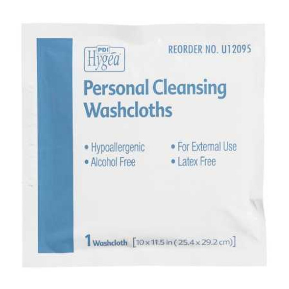 Personal Wipe Hygea Individual Packet Aloe / Vitamin E Scented 400 Count U12095 Case/400 2AWS-64 Professional Disposables 350004_CS