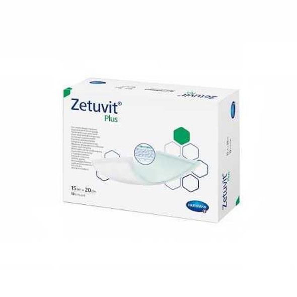 Superabsorbent Dressing Zetuvit Plus Cellulose Fluff / Nonwoven 6 X 8 Inch 413112 Box/10 49805 Hartmann 1161230_BX
