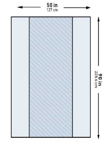 Table Drape McKesson 50 X 90 Inch Back Table 16-I80-13103-S Case/20 49805 MCK BRAND 1130794_CS