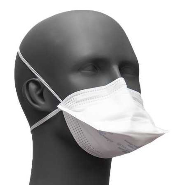 Particulate Respirator / Surgical Mask ProGear Medical N95 Flat Fold Pouch Elastic Strap Small White NonSterile ASTM Level 3 Adult RP88010 Box/50 146-10211-1 Prestige Ameritech 1181773_BX