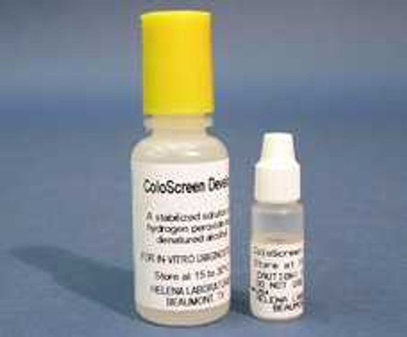 Hematology Reagent ColoScreen Developer-15 Developer Fecal Occult Blood Test Proprietary Mix 15 mL 5077 Each/1 195L Helena Laboratories 259569_EA