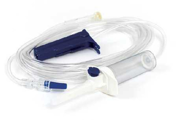Primary IV Administration Set TrueCare™ Gravity 1 Port 20 Drops / mL Drip Rate 15 Micron Filter 92 Inch Tubing Solution Without Flow Regulator TCBINF001 Box of 50 10506 TrueCare™ 1144032_BX