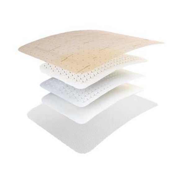 Foam Dressing Mepilex Border Flex 6 X 6 Inch Square Adhesive with Border Sterile 595400 Box/5 59715000 Molnlycke 1114381_BX