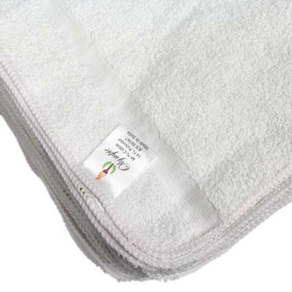 Washcloth Olympic Elegance 12 x 12 Inch White Reusable 106302 One Dozen 0460-0120 Olympic Elegance 1125101_DZ