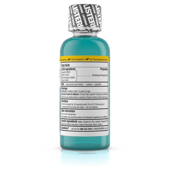 Mouthwash Listerine 3.2 oz. Cool Mint Flavor 50312547427956 Case/24 7395025860 Johnson & Johnson Consumer 866430_CS