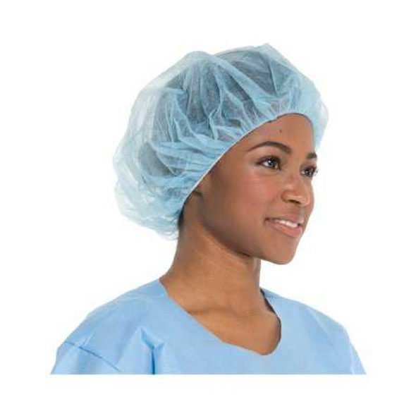 Bouffant Cap Large Blue Elastic Closure 69801 Case/500 5650D-603 O&M Halyard Inc 568460_CS