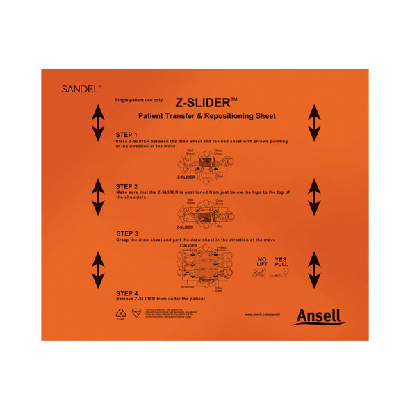 Transfer Sheet Z-Slider 2102 Case/60 111700C Sandel Medical Industries 663441_CS