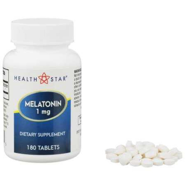 Natural Sleep Aid Geri-Care 180 per Bottle Tablet 1 mg Strength 884-18 Bottle/1 1.00E+13 MCK BRAND 1113208_BT