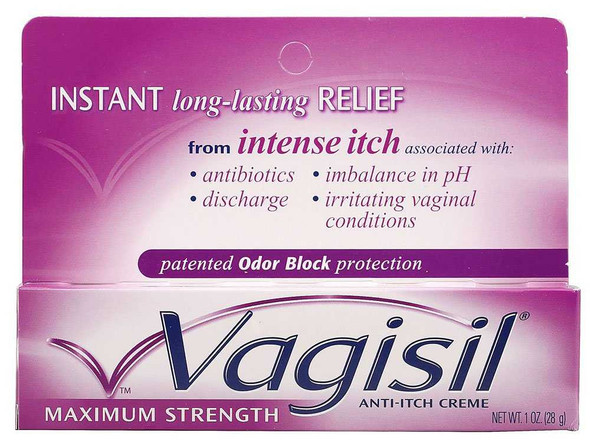 Itch Relief Vagisil 20% - 3% Strength Cream 1 oz. Tube 01150900372 Each/1 LAB20609 Combe Inc 874136_EA
