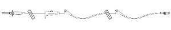 Primary Administration Set 15 Drops / mL Drip Rate 100 Inch Tubing 2 Ports 1422428 Case/50 1534 ICU Medical 850718_CS