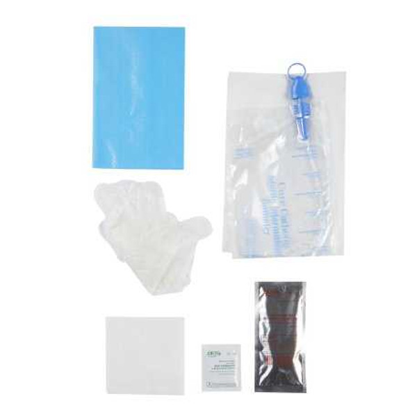 Intermittent Catheter Kit Cure Catheter Closed System / Straight Tip 10 Fr. Without Balloon CS10 Case/100 14003-EF CURE MEDICAL 701375_CS