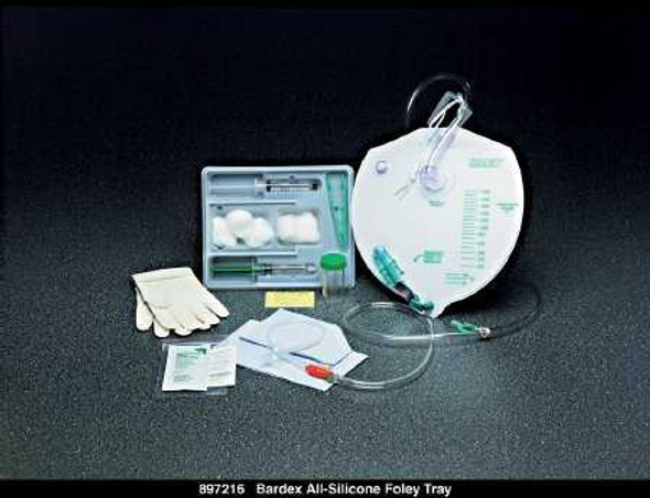 Indwelling Catheter Tray BardiaFoley 16 Fr. 5 cc Balloon Silicone 897216 Each/1 PHC004 Bard 167502_EA