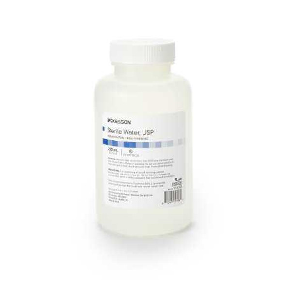 McKesson Irrigation Solution Sterile Water for Irrigation Not for Injection Bottle Screw Top 250 mL 37-6260 Each/1 518-1756-0400 MCK BRAND 520119_EA