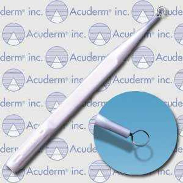 Dermal Curette Acu-Dispo-Curette 5 Inch Length Single-ended Handle 3 mm Tip Loop Tip R0325 Each/1 P2336C Acuderm 230993_EA