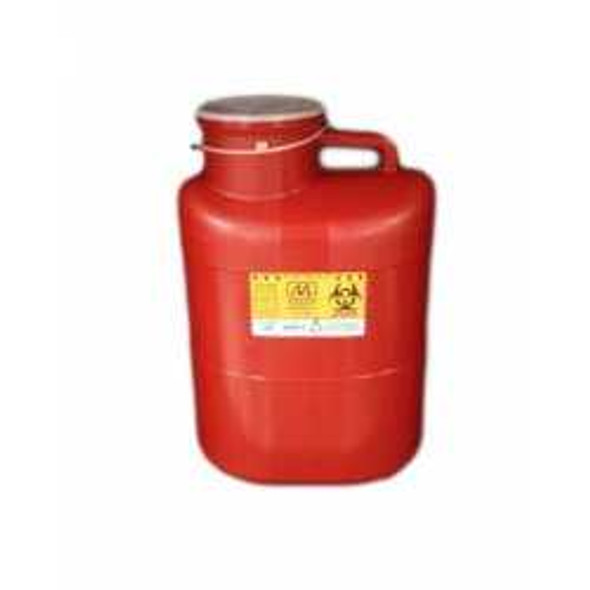 Sharps Container Sharps-TainerWide 18 H X 12 W X 9 D Inch 5.75 Gallon Red Base / White Lid Vertical Entry Tethered Screw On Lid 187 Each/1 20-Jan MEDEGEN MEDICAL PRODUCTS LLC 159262_EA