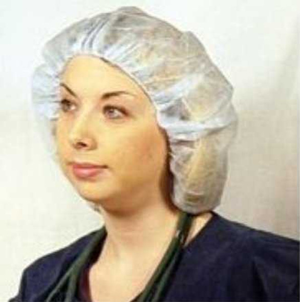 Bouffant Cap Dukal One Size Fits Most Blue Elastic Closure 324B Box/100 37105 Dukal 363203_BX