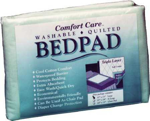 Underpad 29 X 35 Inch Reusable Polyester / Rayon Heavy Absorbency P3529 Dozen/12 16-42626 Comfort Concepts 880846_DZ