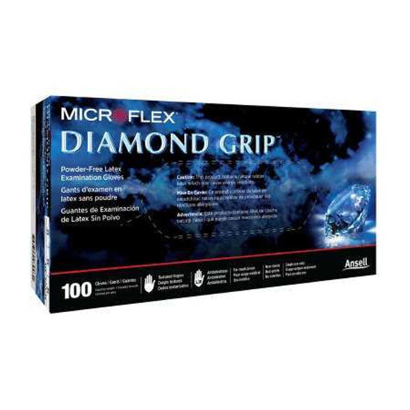Exam Glove Diamond Grip X-Large NonSterile Latex Standard Cuff Length Textured Fingertips White Not Chemo Approved MF-300-XL Case/1000 40-7234R-DC MICROFLEX MEDICAL 307874_CS