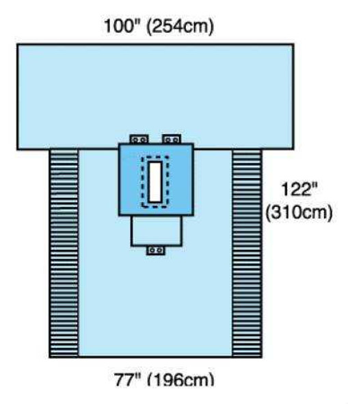 Abdominal Drape Laparotomy Drape 100 W X 77 W X 122 L Inch Sterile 29410 Case/12 BRBRXL Cardinal 269532_CS