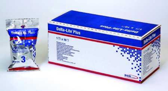 Cast Tape Delta-Lite Plus 4 Inch X 12 Foot Fiberglass / Resin Pink 7345857 Box/10 4854 BSN Medical 653387_BX