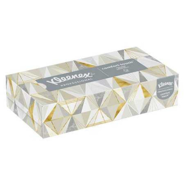 Kleenex Facial Tissue White 8-2/5 X 8-3/5 Inch 125 Count 03076 Box/1 MQW3B Kimberly Clark 456014_BX