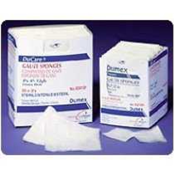 Nonwoven Sponge Dusoft Polyester / Rayon 4-Ply 2 X 2 Inch Square Sterile 84122 Case/1500 4254546-02 Derma Sciences 870107_CS