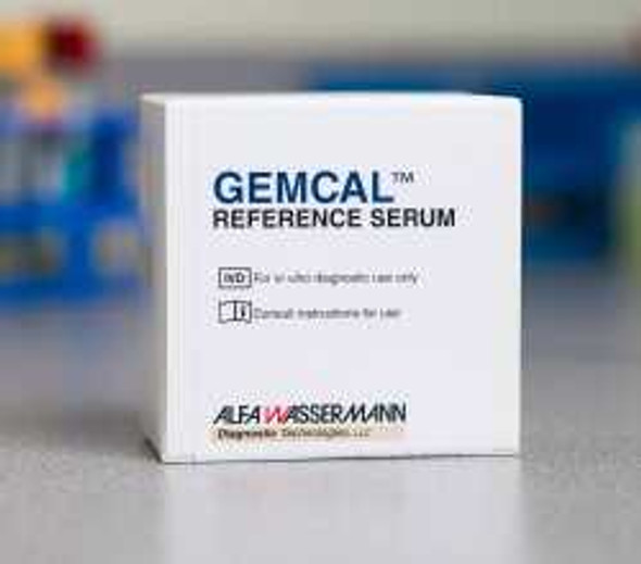 Reference Serum Solution GEMCAL 5 x 3 mL For Alfa Wassermann Clinical Chemistry Systems Lyophilized S1-33 Box of 1 22125 Alfa Wassermann 997958_BX