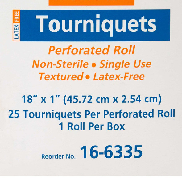McKesson Tourniquet Band on Roll 18 Inch Length 16-6335 Case/500 HCR24LB MCK BRAND 520569_CS