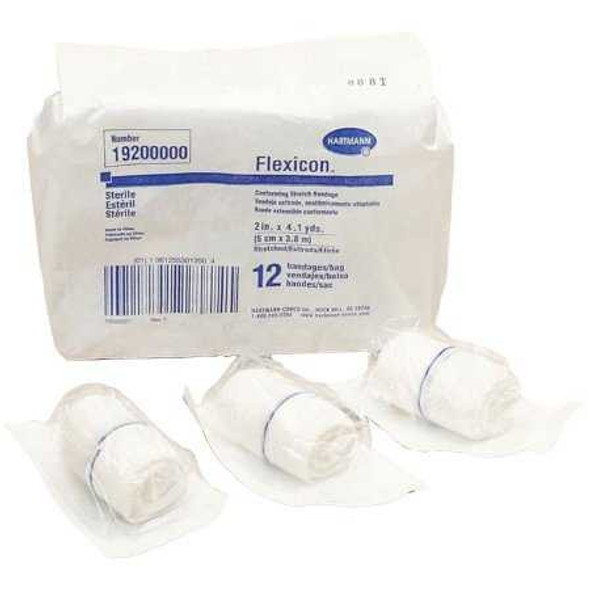 Conforming Bandage Flexicon Polyester 1-Ply 2 Inch X 4-1/10 Yard Roll Shape Sterile 19200000 Each/1 209602 Hartmann 442351_EA