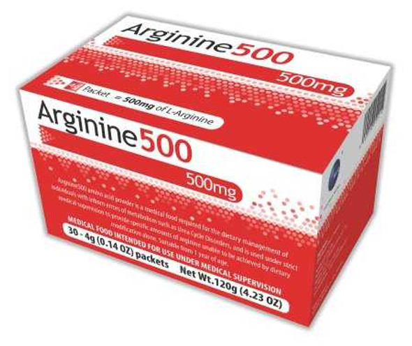 Arginine Supplement Arginine 500 Unflavored 4 Gram Individual Packet Powder 54692 Case/30 WBIHD334011N Vitaflo USA LLC 1138758_CS