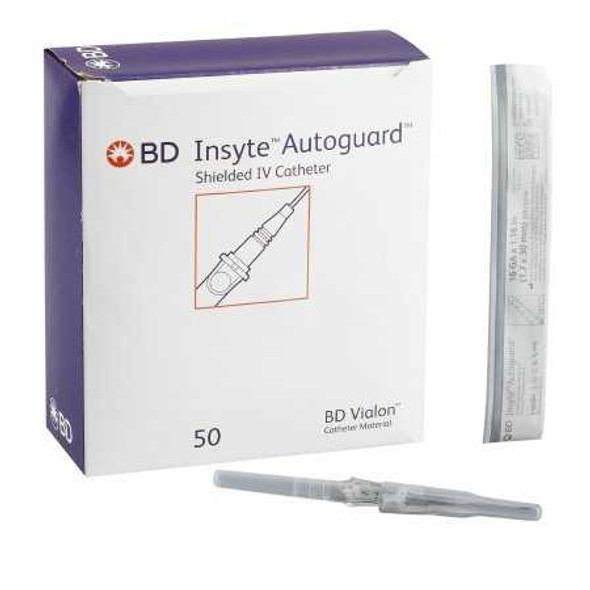 Peripheral IV Catheter Insyte Autoguard 16 Gauge 1.16 Inch Retracting Safety Needle 381454 Each/1 06500-U6 Becton Dickinson 330006_EA