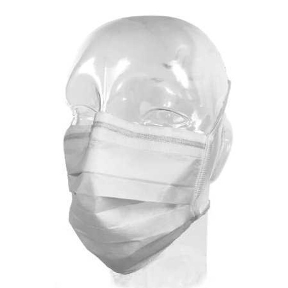 Laser Surgery Mask Laser Plume Pleated Tie Closure One Size Fits Most White NonSterile Not Rated Adult 65 3310 Case/250 FL7136/6GRN Aspen Surgical Products 187979_CS