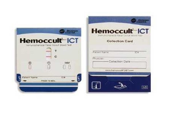 Patient Sample Collection and Screening Kit HemoccultICT Colorectal Cancer Screening Fecal Occult Blood Test iFOB or FIT Stool Sample 100 Cards 395065A Case/1000 1.04E+13 Hemocue 527567_CS