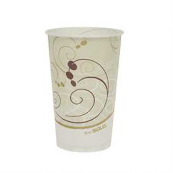 Drinking Cup Solo 16 oz. Symphony Print Wax Coated Paper Disposable RW16-J8000 Sleeve/50 27016 Solo Cup 972519_SL