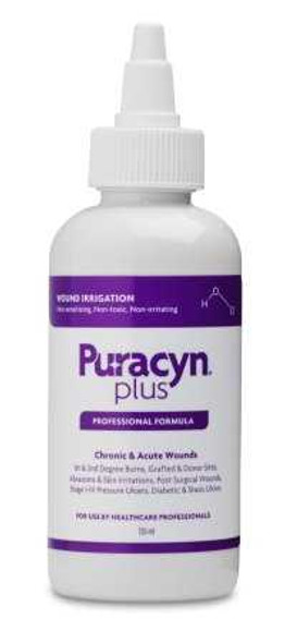 Wound Irrigation Solution PuracynPlus 4 oz. Twist Cap Bottle Hypochlorous Acid 0.24% 6504 Case/6 33533 Innovacyn 954364_CS