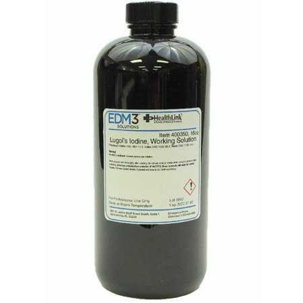 Lugol s Iodine Stain 16 oz. 400350 Each/1 EDM 3 LLC 442652_EA