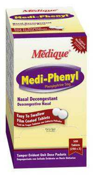 Allergy Relief Medi-Phenyl 5 mg Strength Tablet 2 per Box 20533 Case/24 25015 MEDIQUE PRODUCTS 498741_CS