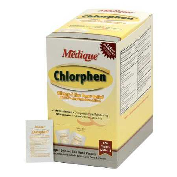 Allergy Relief Chlorphen 4 mg Strength Tablet 1 per Box 24148 Box/250 MEDIQUE PRODUCTS 305285_BX