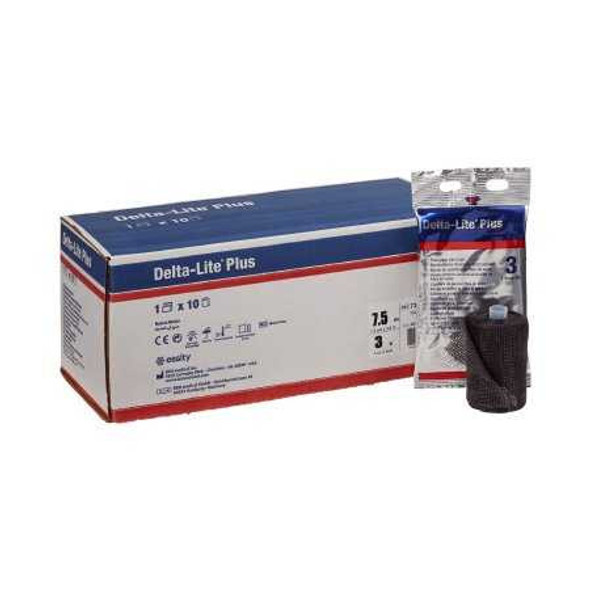 Cast Tape Delta-LitePlus 3 Inch X 12 Foot Fiberglass / Resin Black 7345846 Box/10 333 030 BSN Medical 653380_BX