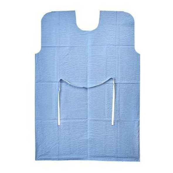 Patient Exam Gown Medium / Large Blue Disposable 70228N Case/50 267014 Graham Medical Products 247351_CS