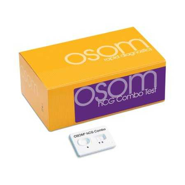 Rapid Test Kit OSOM hCG Combo Fertility Test hCG Pregnancy Test Serum / Urine Sample 25 Tests 124 Kit/1 8528 SEKISUI DIAGNOSTICS 524983_KT