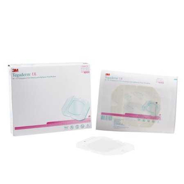 IV Specialty Dressing 3M Tegaderm Film 4-3/4 X 4-3/4 Inch Sterile 1668 Case/4 309624 3M 999387_CS