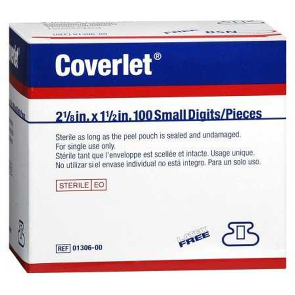 Adhesive Strip Coverlet1-1/2 X 2-1/2 Inch Fabric Fingertip Tan Sterile 01306 Case/1200 73005 BSN Medical 29527_CS