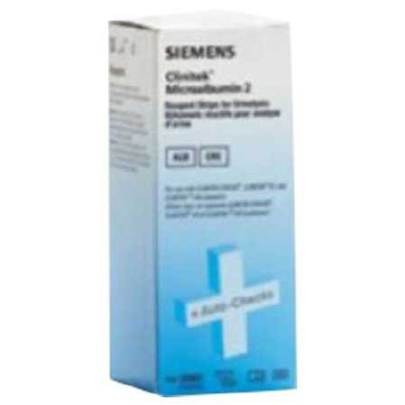 Reagent Test Strip ClinitekUrinalysis Microalbumin For Small Clinitek Systems 25 Strips 10317439 Case/300 63073 Siemens 898768_CS