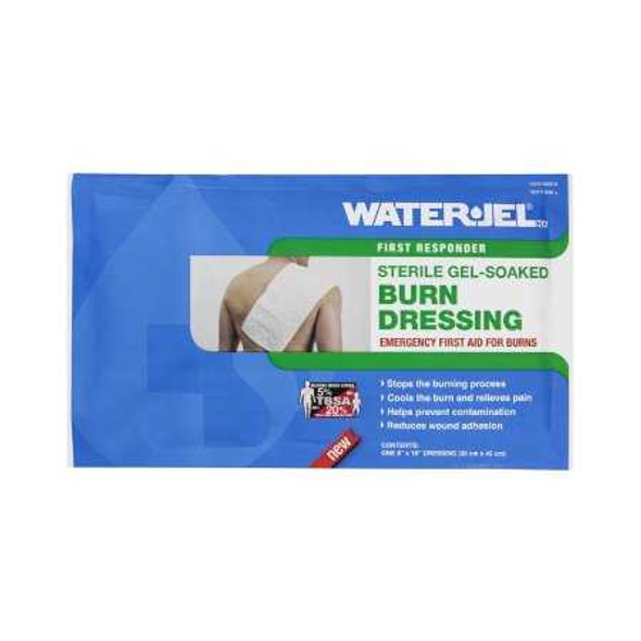 Burn Dressing Water-JelFirst Responder 8 X 18 Inch Rectangle Sterile B0818-20.00.000 Case/20 102861 WATER JEL 1071034_CS