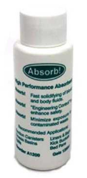 Spill Control Solidifier Absorb 1200cc Bottle A1200 Case/175 8888301507 Northfield Manufacturing 406888_CS