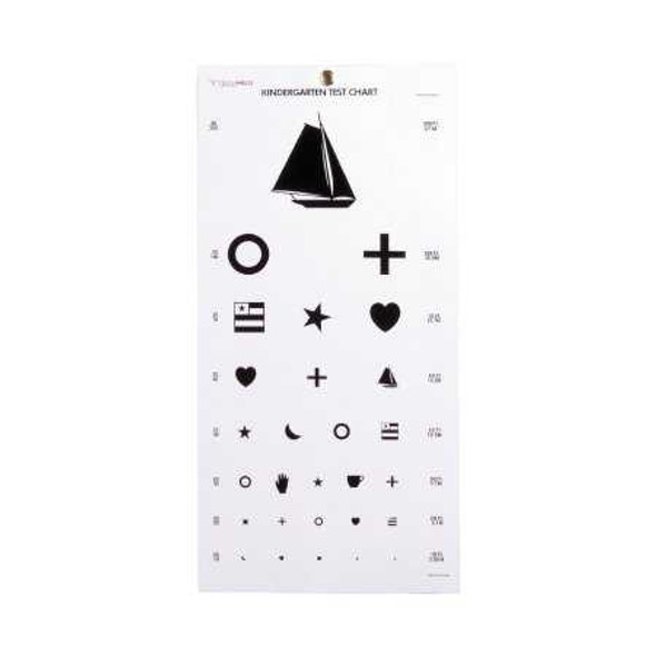 Preschool Eye Test Chart McKesson 20 Foot Measurement Acuity Test 63-3052 Each/1 67376 MCK BRAND 1038454_EA