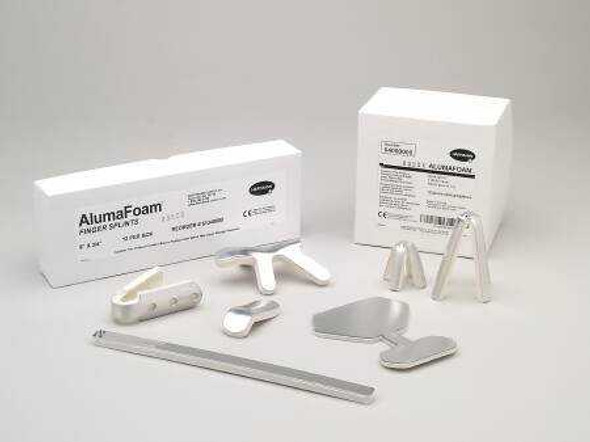 Finger Splint AlumaFoamAdult One Size Fits Most Without Fastening Finger Silver / White 62340000 Box/12 155-79-87083 Hartmann 31230_BX